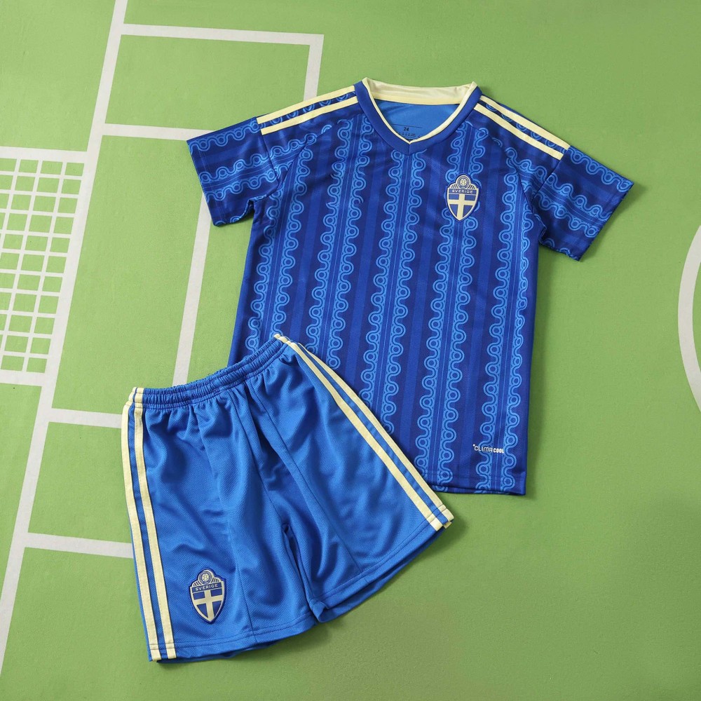 2026 FIFA World Cup Sweden away Kids kit