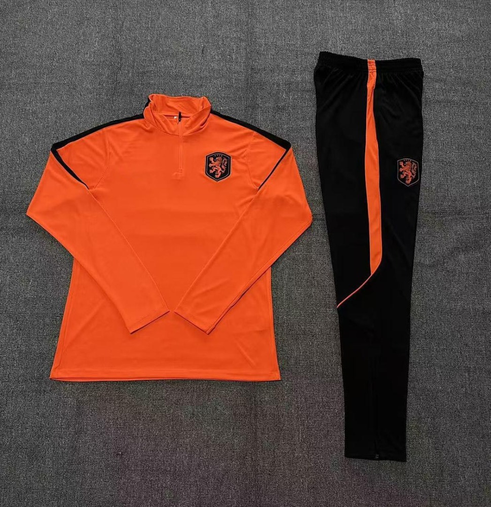 2026 FIFA World Cup Netherlands Half zip training suit set