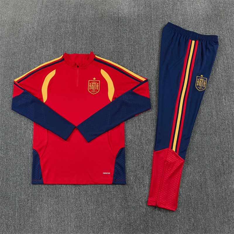 2026 FIFA World Cup Spain Half zip training suit set