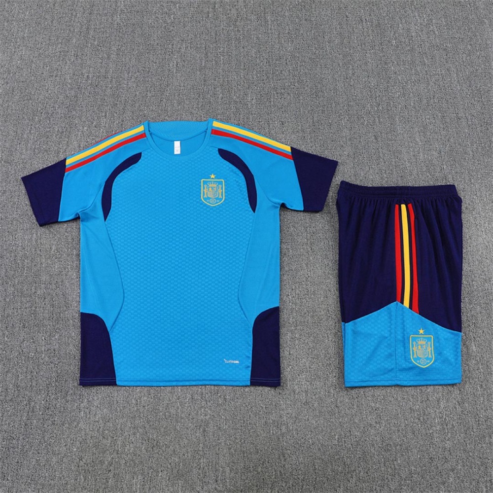 2026 FIFA World Cup Spain Training clothes suit Short sleeve Fan version