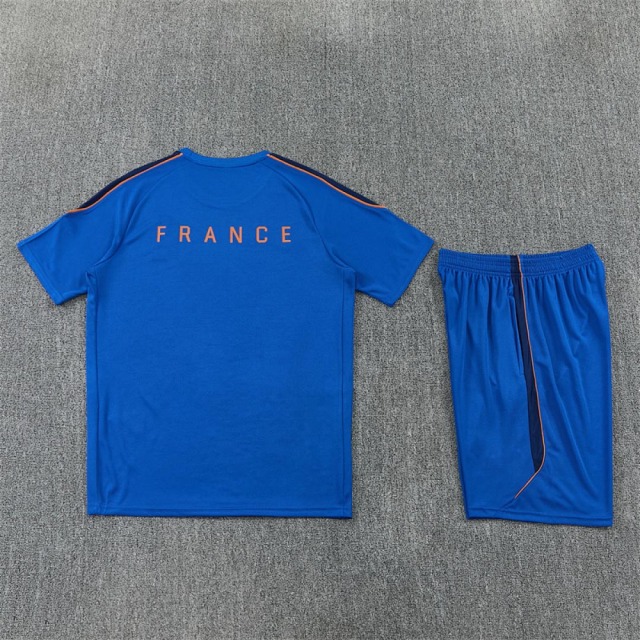2026 FIFA World Cup France Training clothes suit Short sleeve Fan version