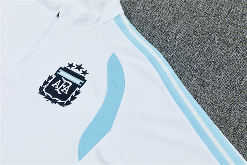 2026 FIFA World Cup  Argentina Half zip training suit set