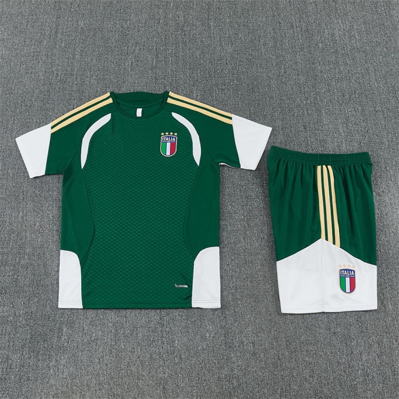 2026 Italy Training clothes suit Short sleeve Fan version