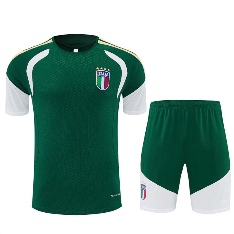 2026 Italy Training clothes suit Short sleeve Fan version