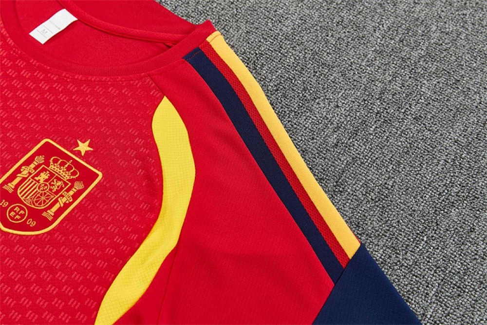 2026 FIFA World Cup Spain Training clothes suit Short sleeve Fan version