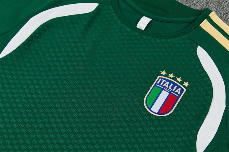 2026 Italy Training clothes suit Short sleeve Fan version