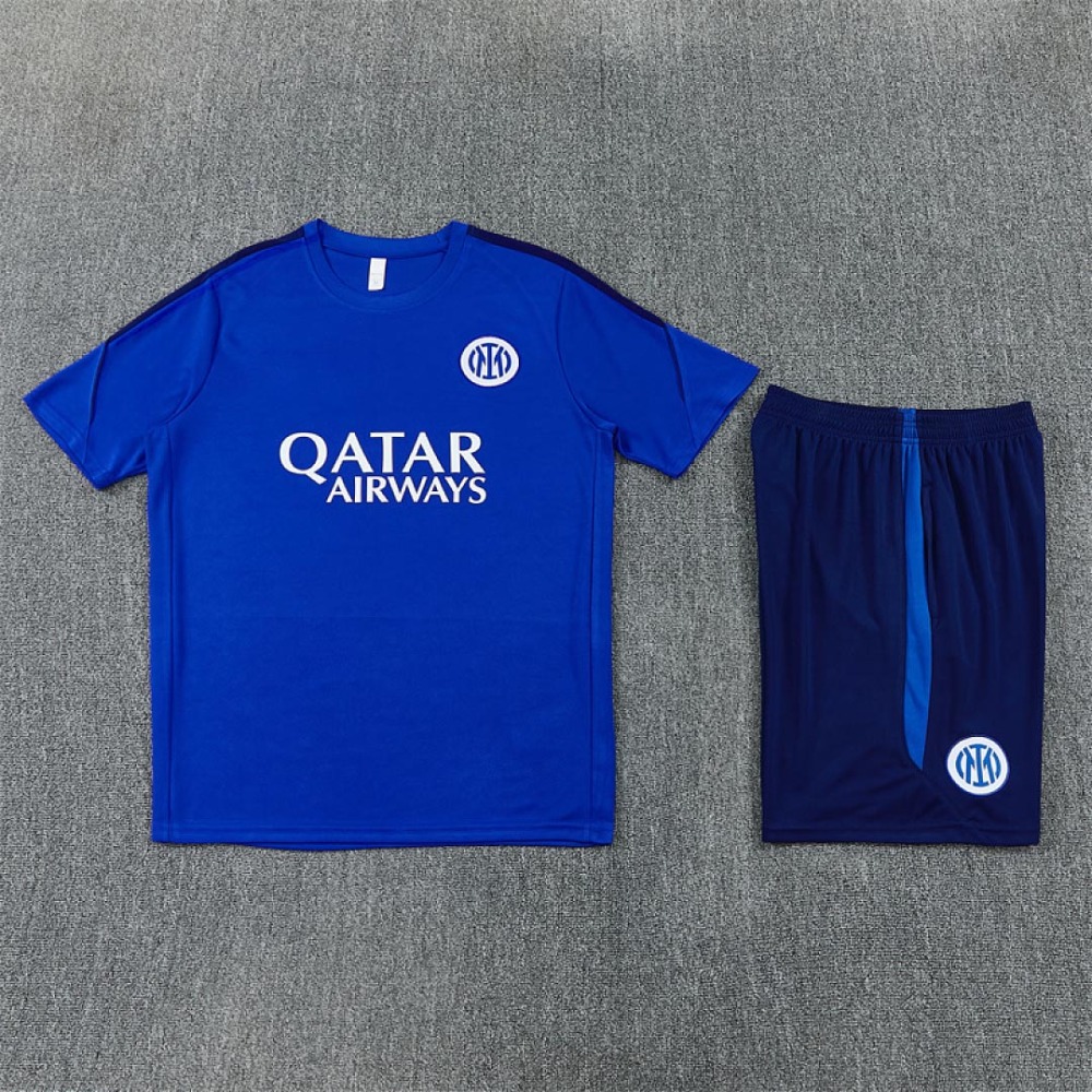 2627 F.C. Internazionale Milano Training clothes suit Short sleeve Fan version
