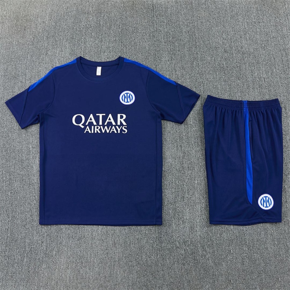 2627 F.C. Internazionale Milano Training clothes suit Short sleeve Fan version