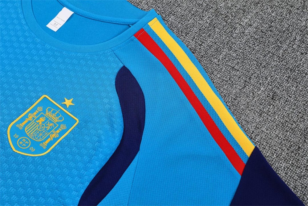 2026 FIFA World Cup Spain Training clothes suit Short sleeve Fan version