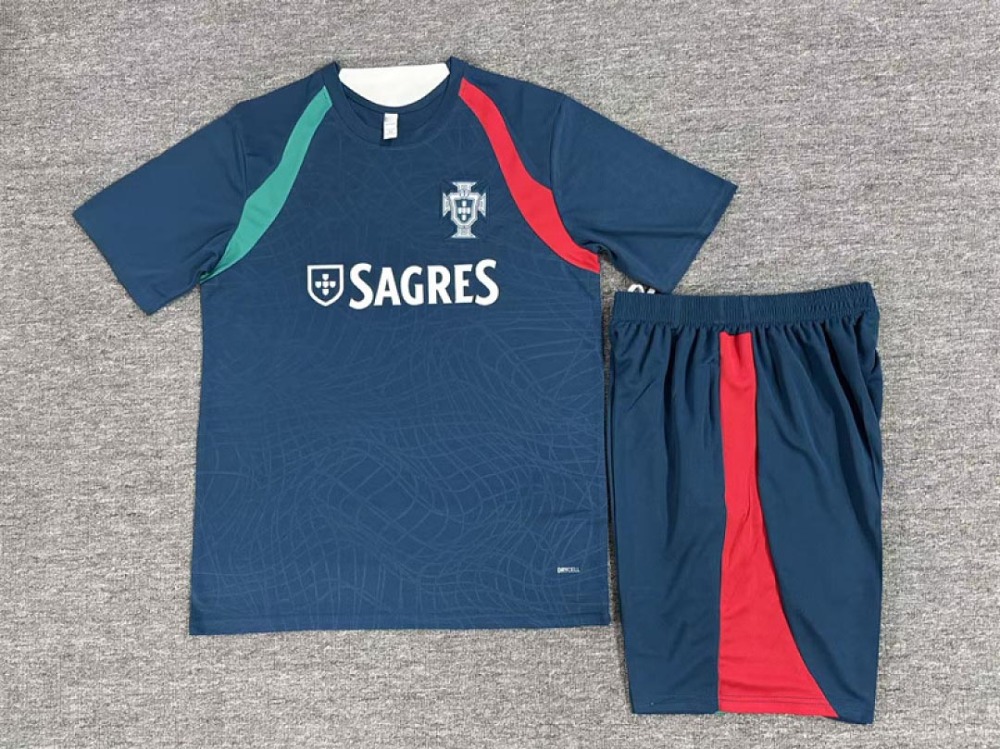 2026 FIFA World Cup Portugal Training clothes suit Short sleeve Fan version