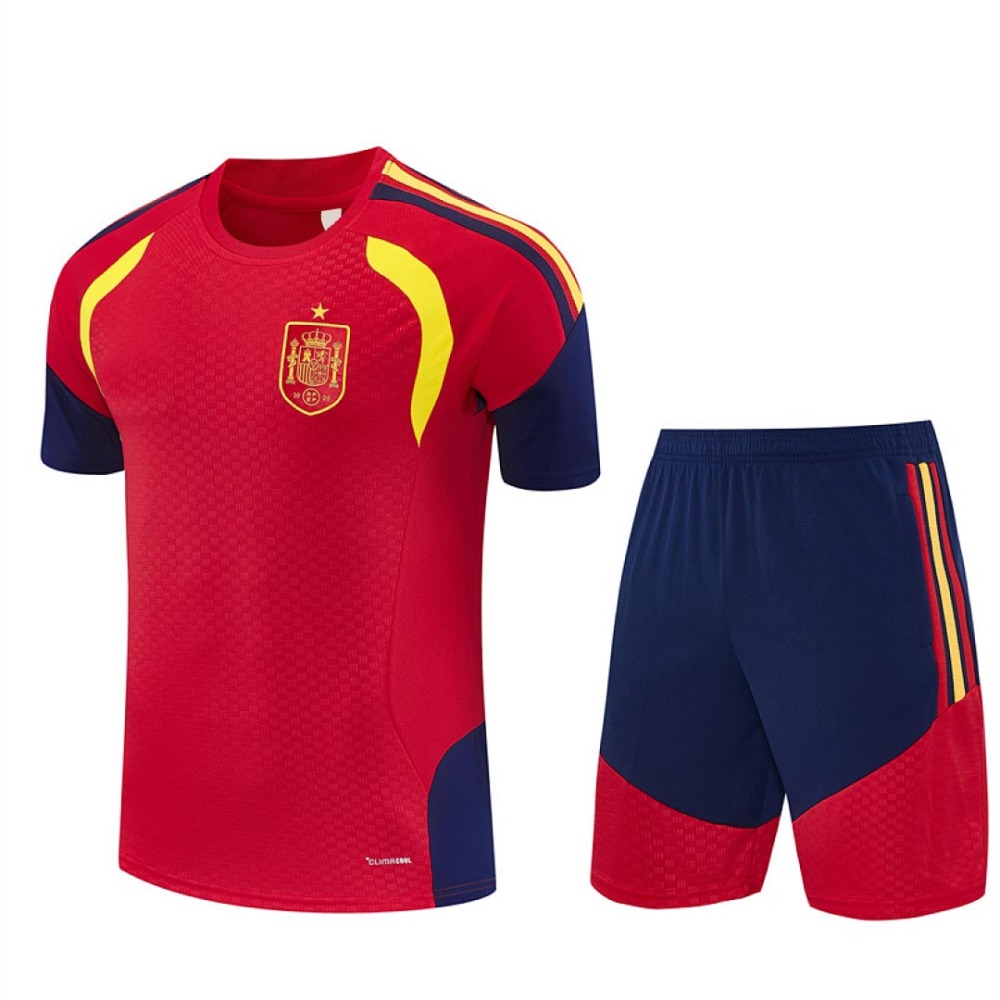 2026 FIFA World Cup Spain Training clothes suit Short sleeve Fan version