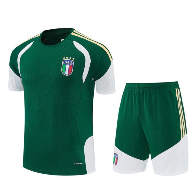 2026 Italy Training clothes suit Short sleeve Fan version