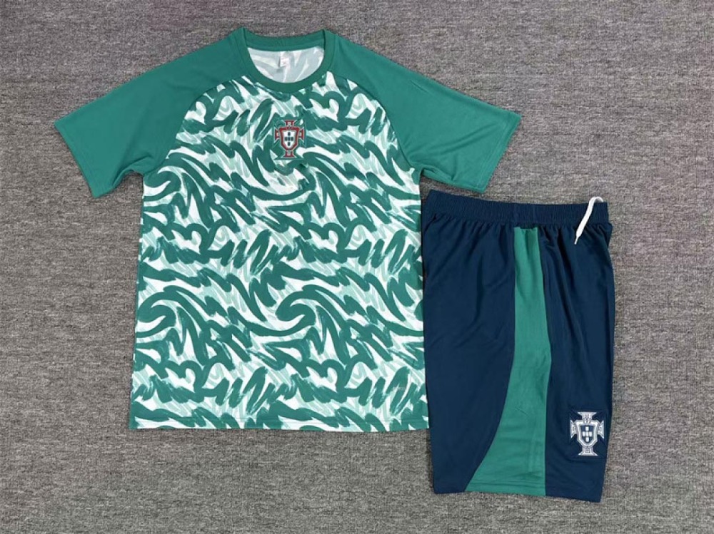 2026 FIFA World Cup Portugal Training clothes suit Short sleeve Fan version