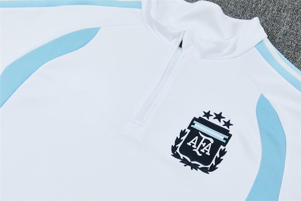 2026 FIFA World Cup  Argentina Half zip training suit set