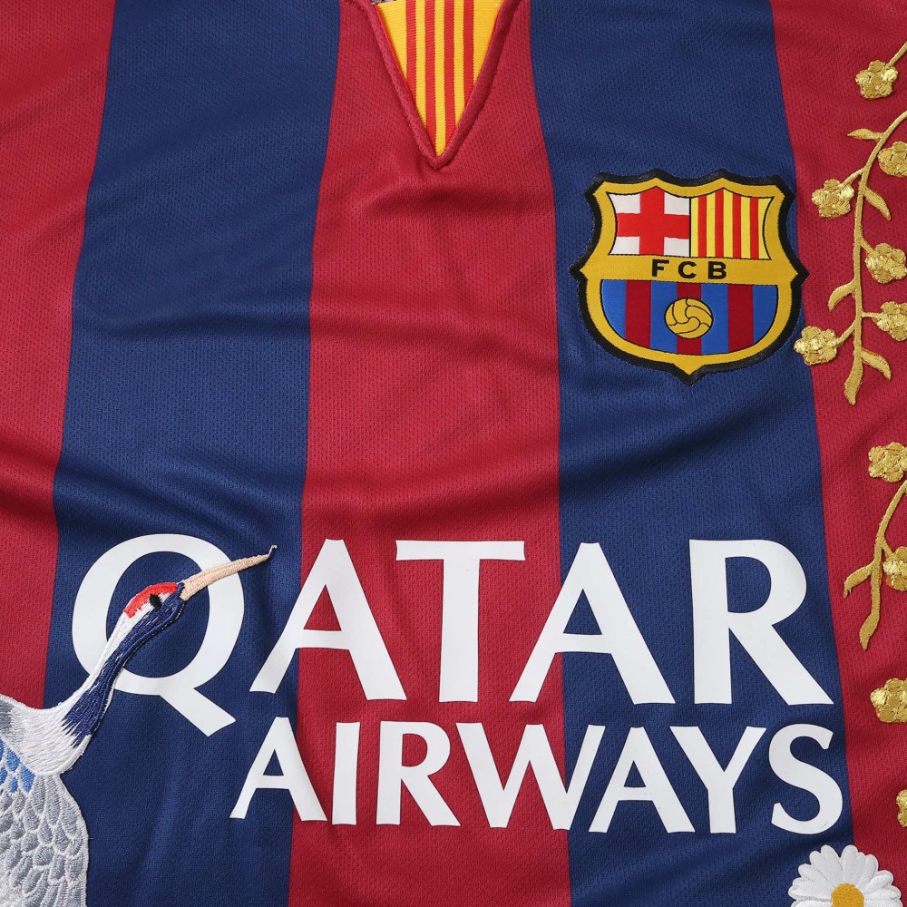 1415 season Futbol Club Barcelona home embroidery Fan version