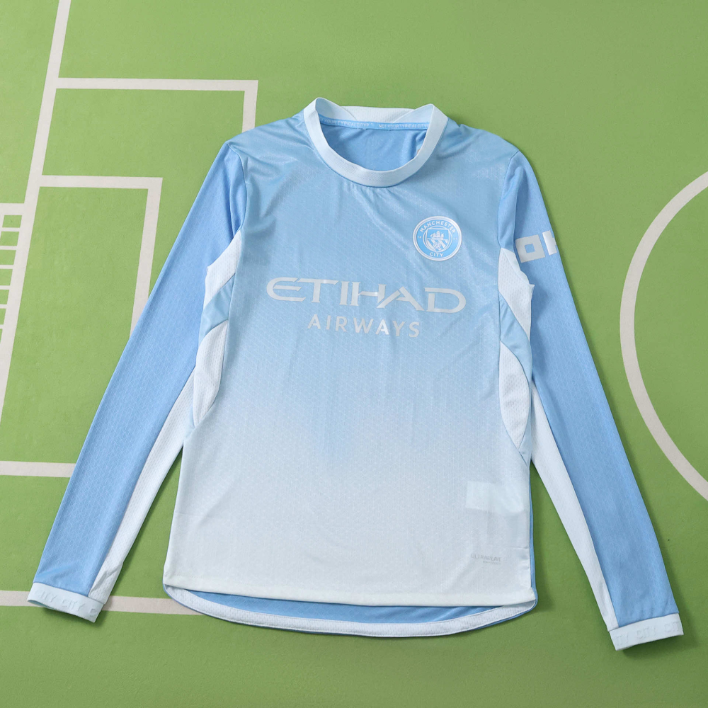 Manchester City Authentic Home Jersey Long Sleeve 2026/27 With SPECIAL EDITION Printing