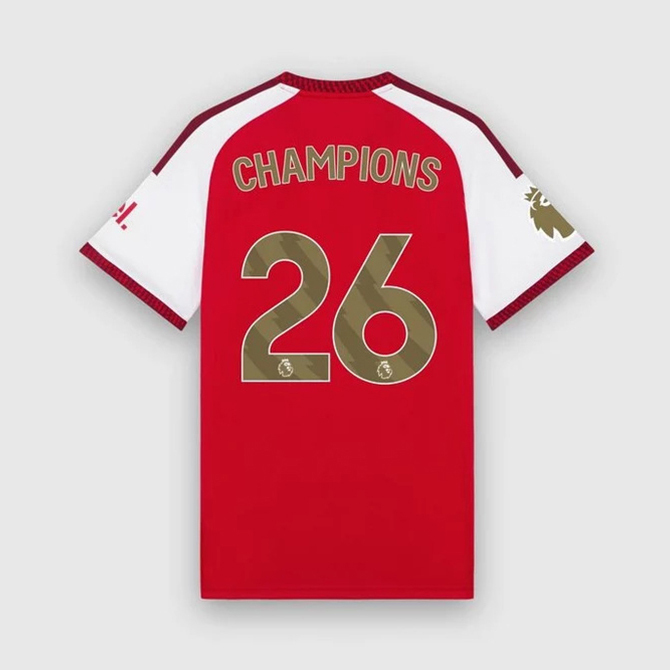 2627 season Arsenal Premier League Champions Authentic Home Shirt