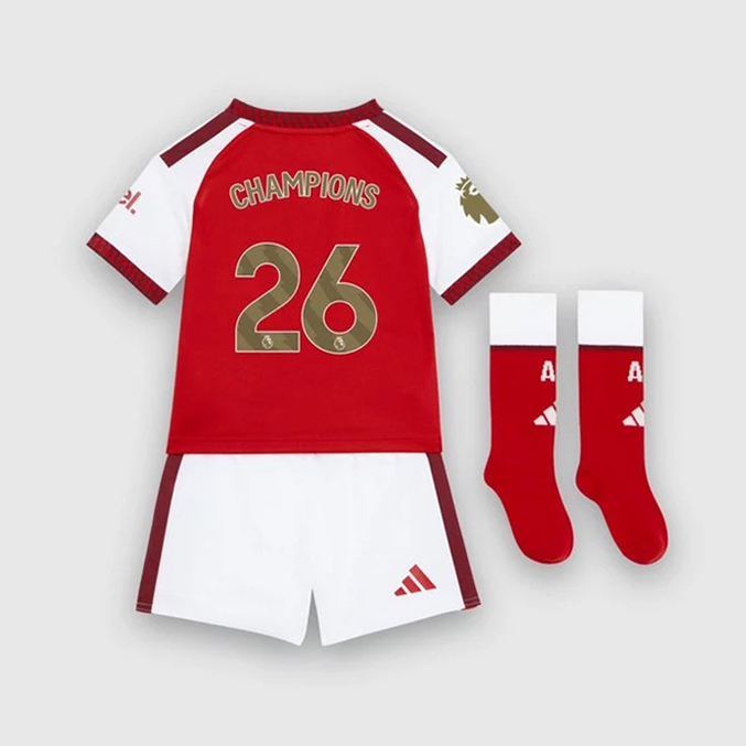 2627 season Arsenal Premier League Champions Home Mini Kit