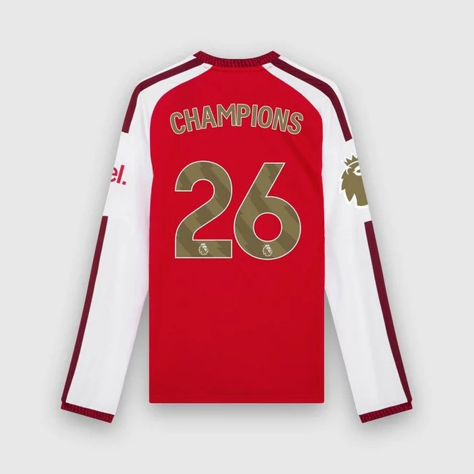 2627 season Arsenal Premier League Champions Long Sleeve Home Shirt