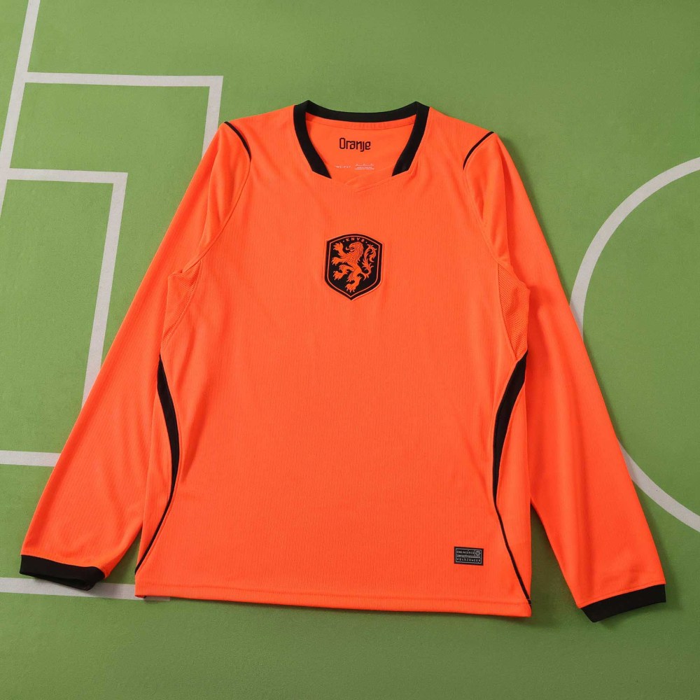 2026 FIFA World Cup Netherlands home Long sleeves Fan version
