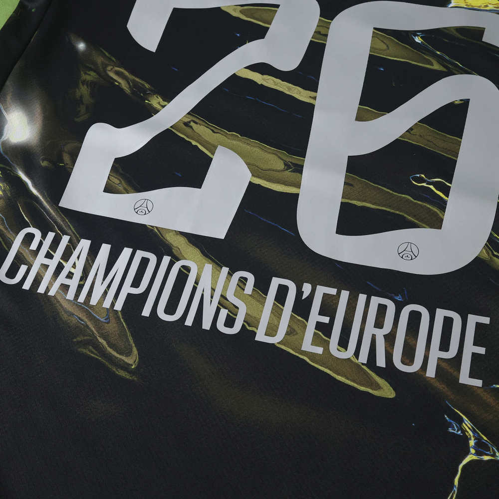 2526 season Paris Saint-Germain F.C.  Night Edition Special Edition Stadium Shirt 2025-26 - Champions of Europe 2026 Print
