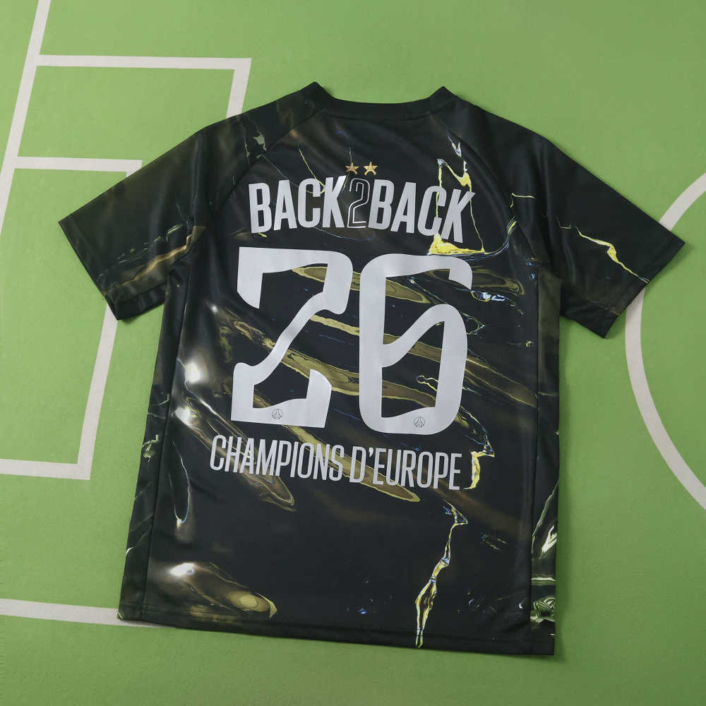 2526 season Paris Saint-Germain F.C.  Night Edition Special Edition Stadium Shirt 2025-26 - Champions of Europe 2026 Print