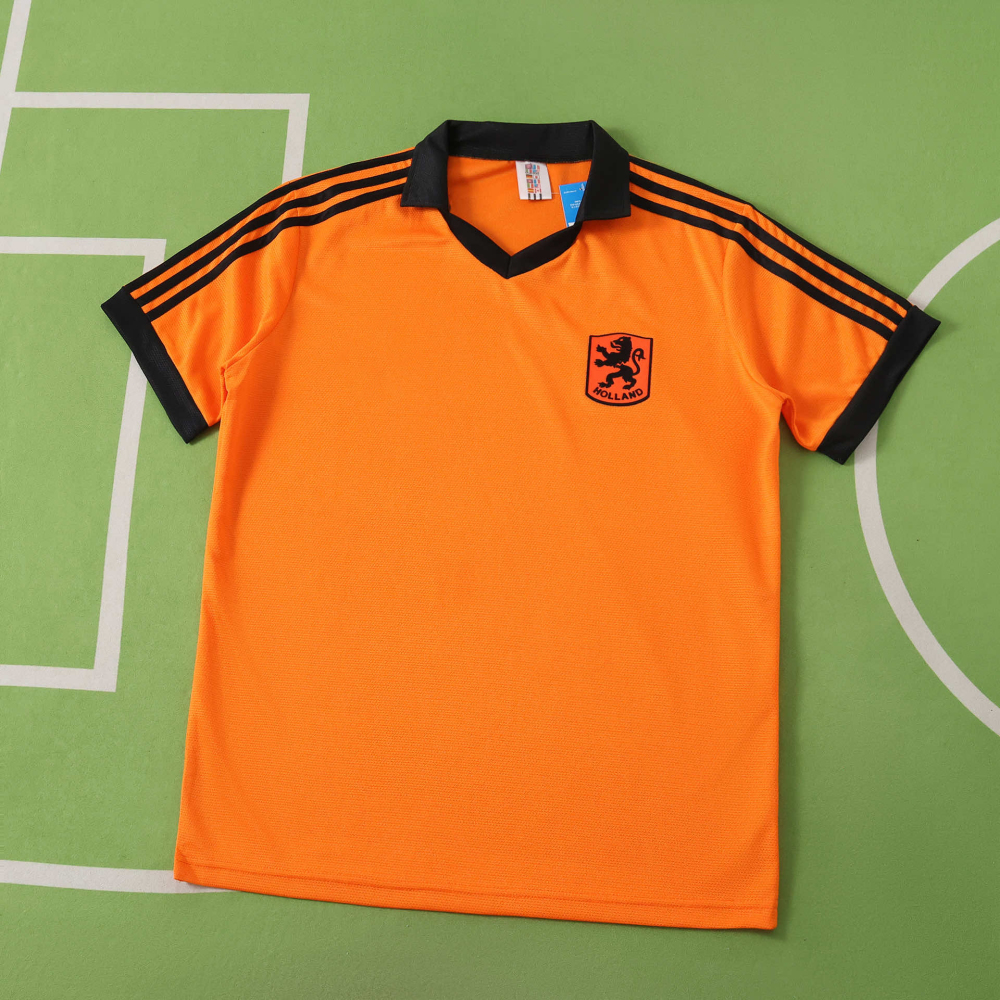 1980 season the Netherlands home retro  Fan version