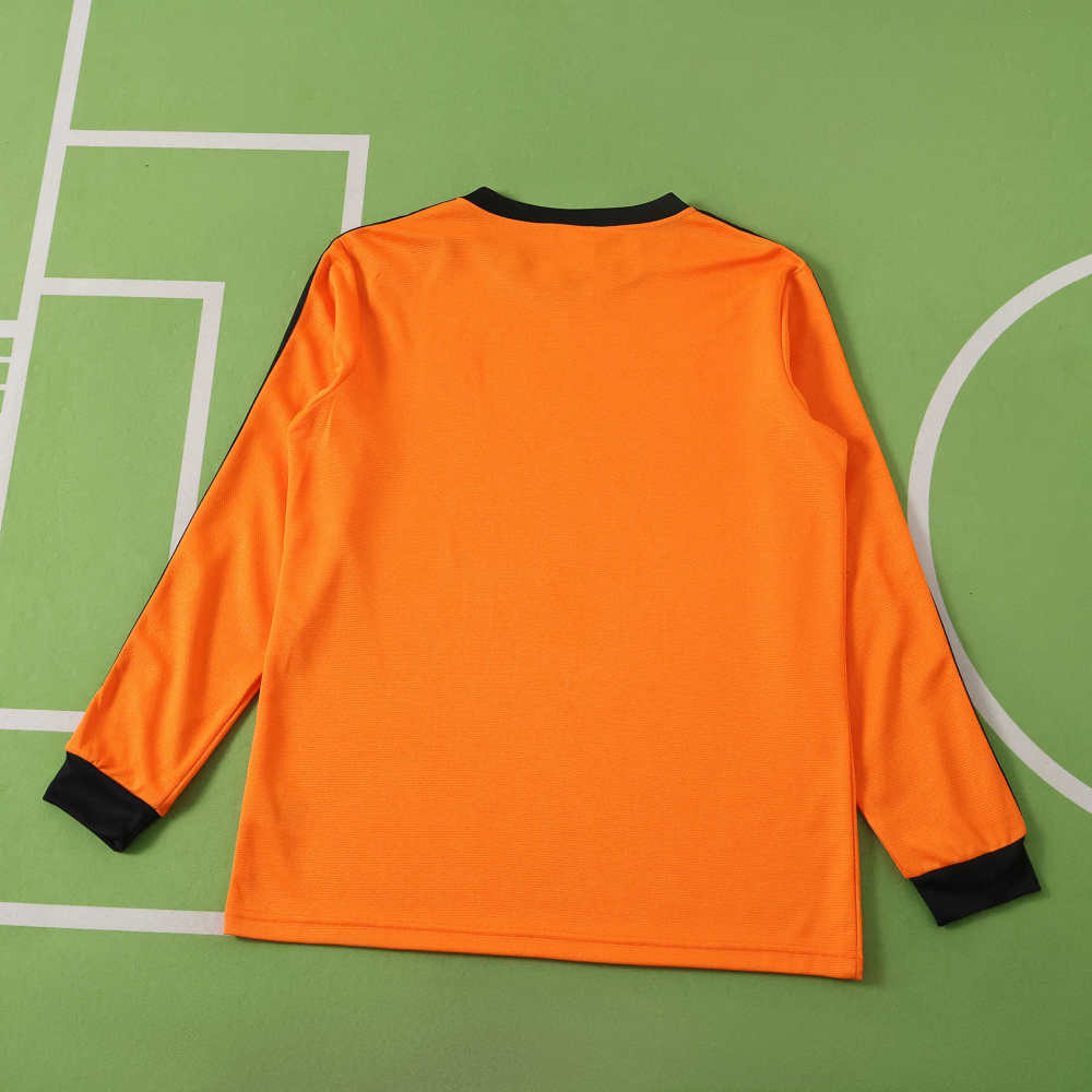 1980 season the Netherlands home retro Long sleeves  Fan version