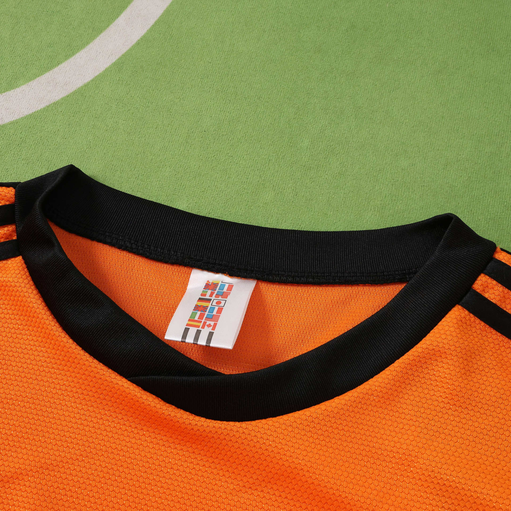 1980 season the Netherlands home retro Long sleeves  Fan version