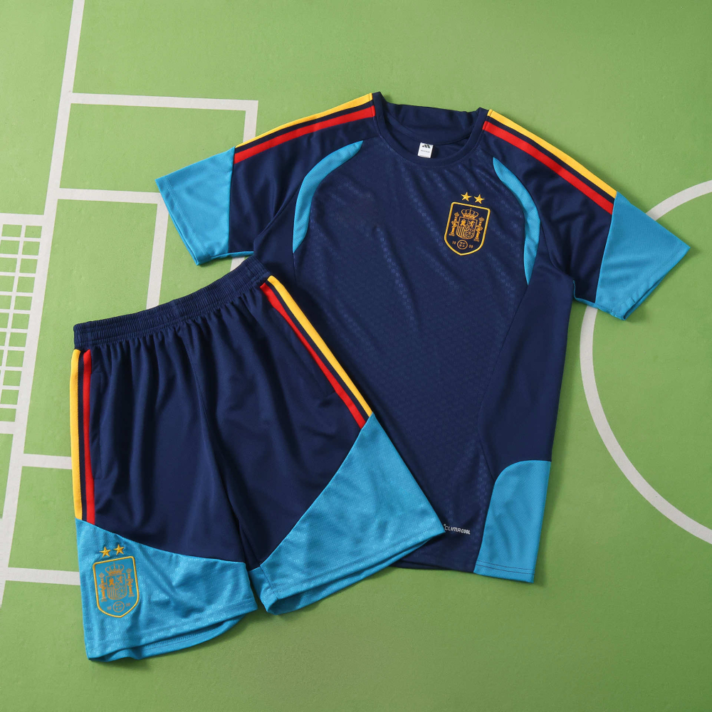 2026 FIFA World Cup Spain Training clothes suit Short sleeve Fan version two star