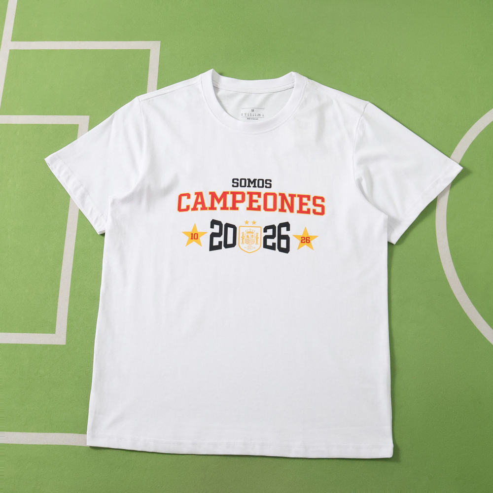 2026 Spain Pure Cotton Champion T-Shirt