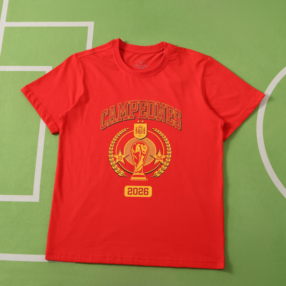 2026 Spain Pure Cotton Champion T-Shirt