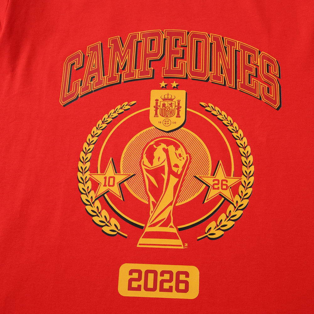 2026 Spain Pure Cotton Champion T-Shirt
