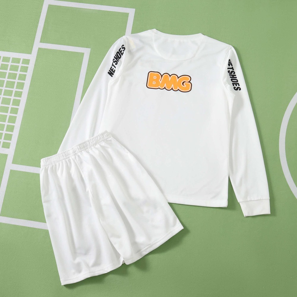 1213 season Santos FC home retro Long sleeves Kids kit