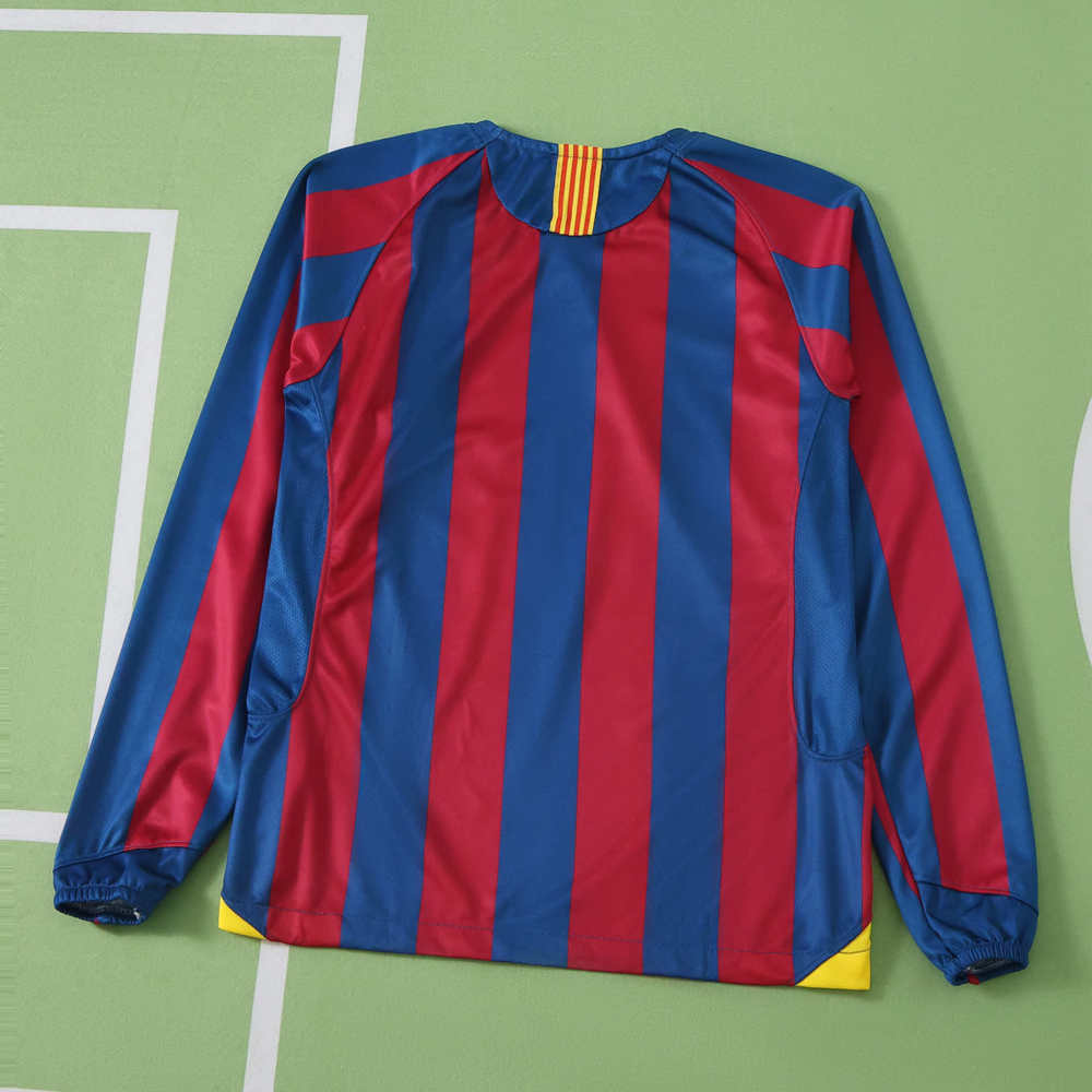 0506 season FC Barcelona / Barça home retro Long sleeves Kids kit
