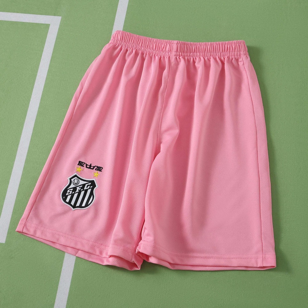 1213 season Santos FC Pink retro Long sleeves Kids kit