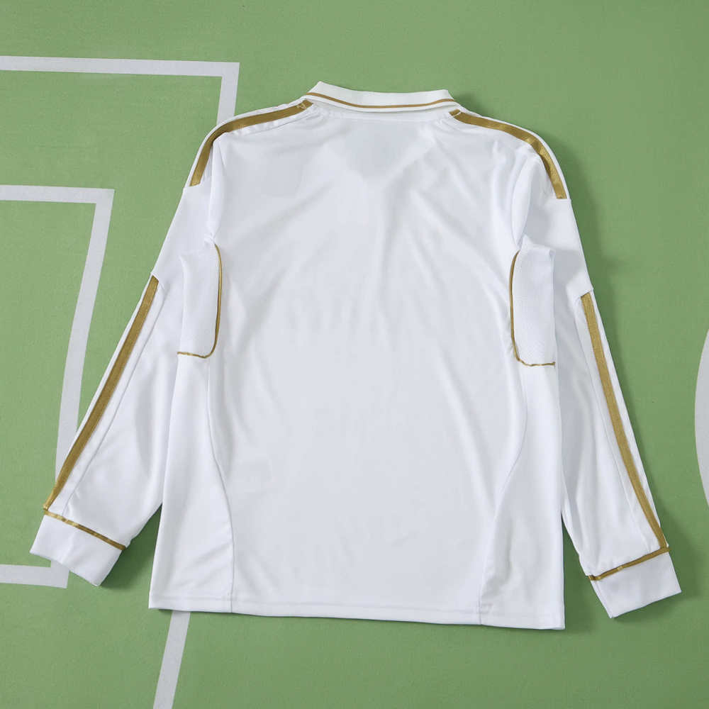 1112 season Real Madrid CF home retro Long sleeves Kids kit