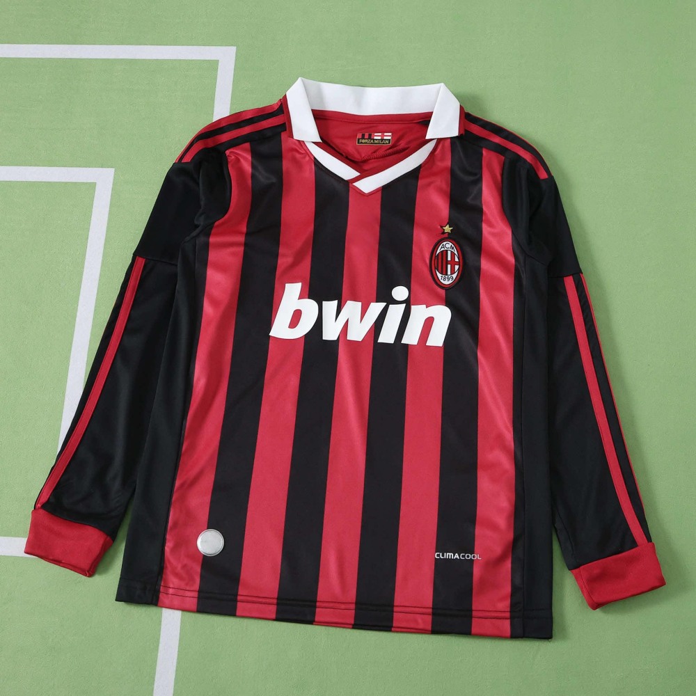 0910 season A.C. Milan home retro Long sleeves Kids kit