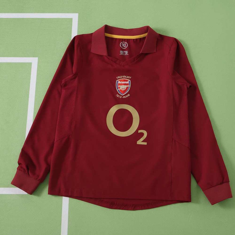 0506 season Arsenal F.C. home retro Long sleeves Kids kit
