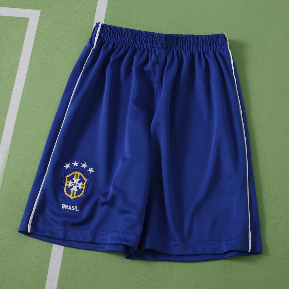 2002 Brazil home retro Long sleeves Kids kit