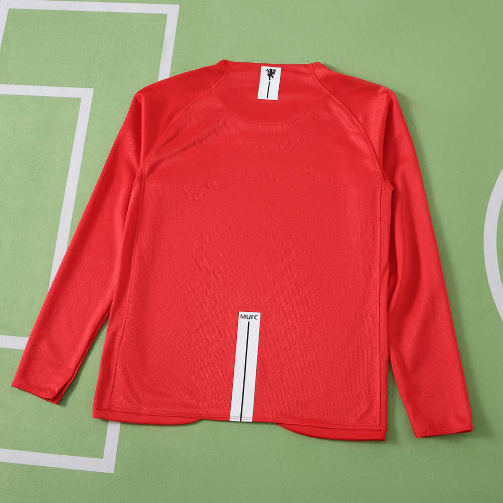 0708 season Manchester United F.C. home Champions League Long sleeves Kids kit