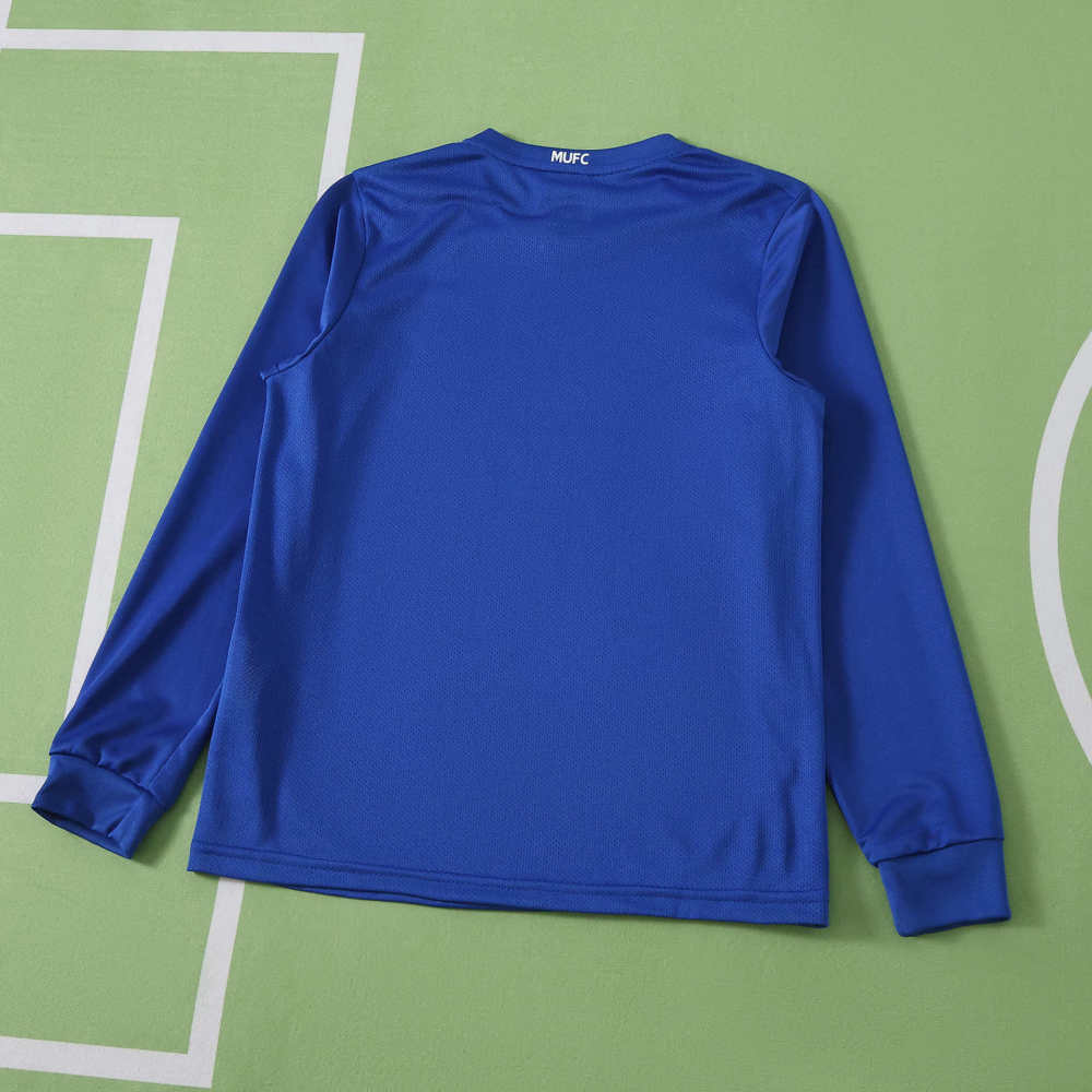 0809 season Manchester United F.C. third retro Long sleeves Kids kit
