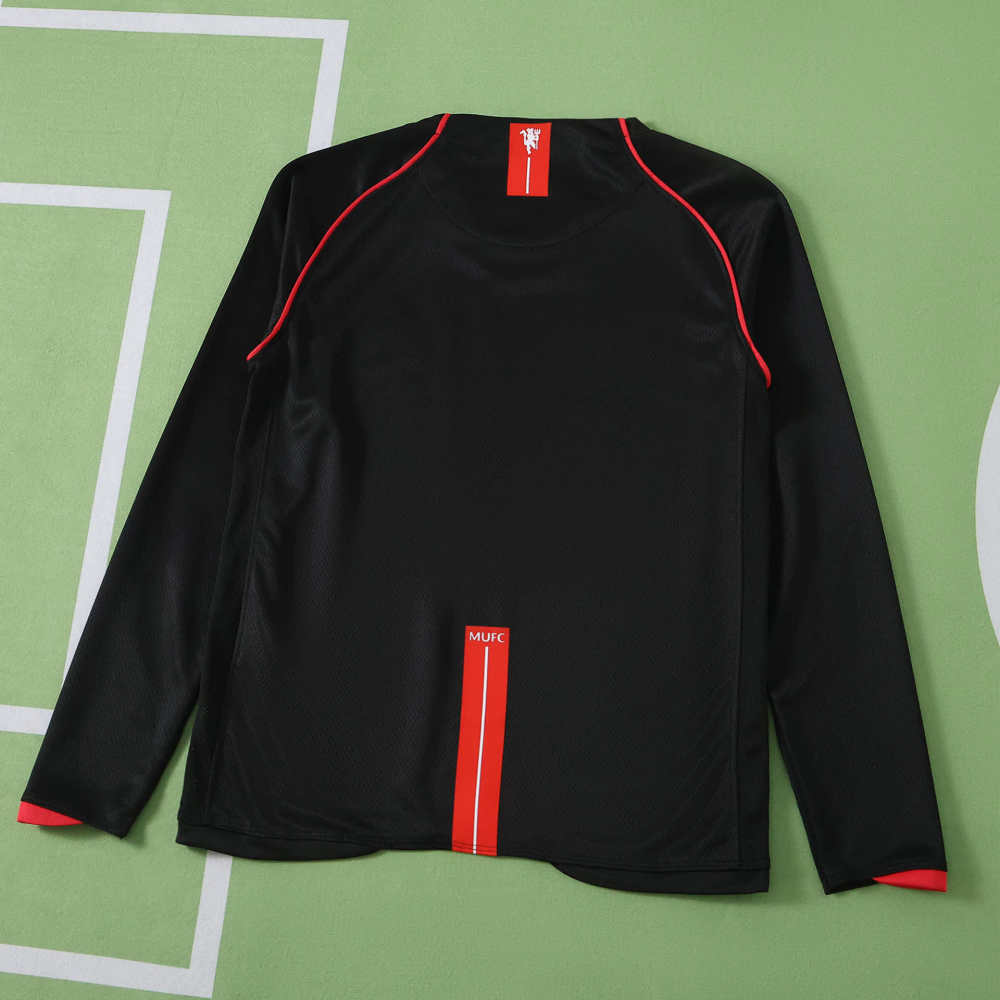 0708 season Manchester United F.C. away retro Long sleeves Kids kit