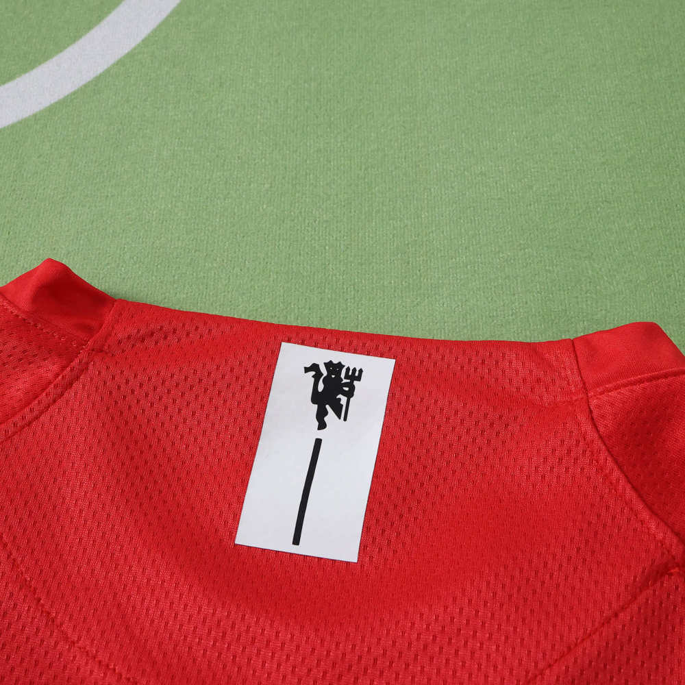 0708 season Manchester United F.C. home Champions League Long sleeves Kids kit