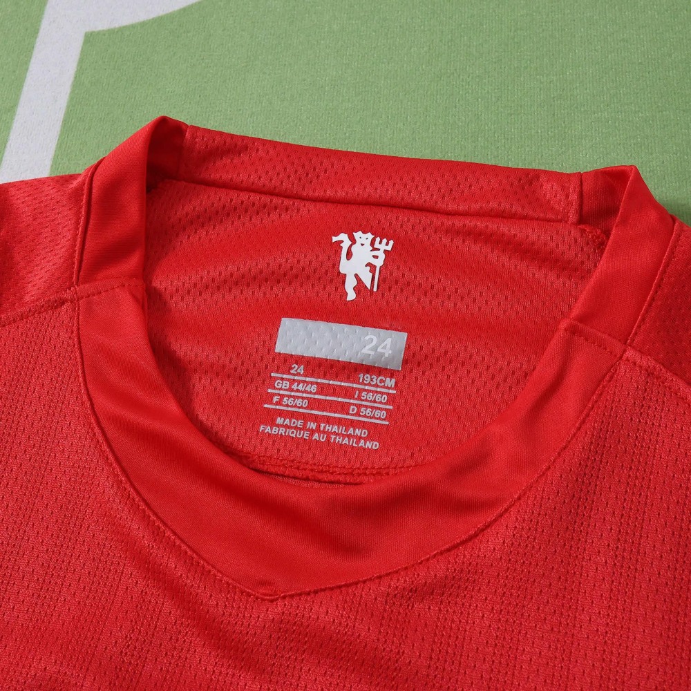 0708 season Manchester United F.C. home Champions League Long sleeves Kids kit