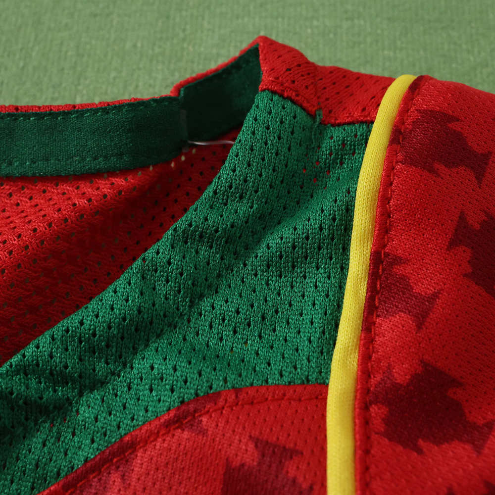 2004 Portugal home retro Long sleeves Kids kit