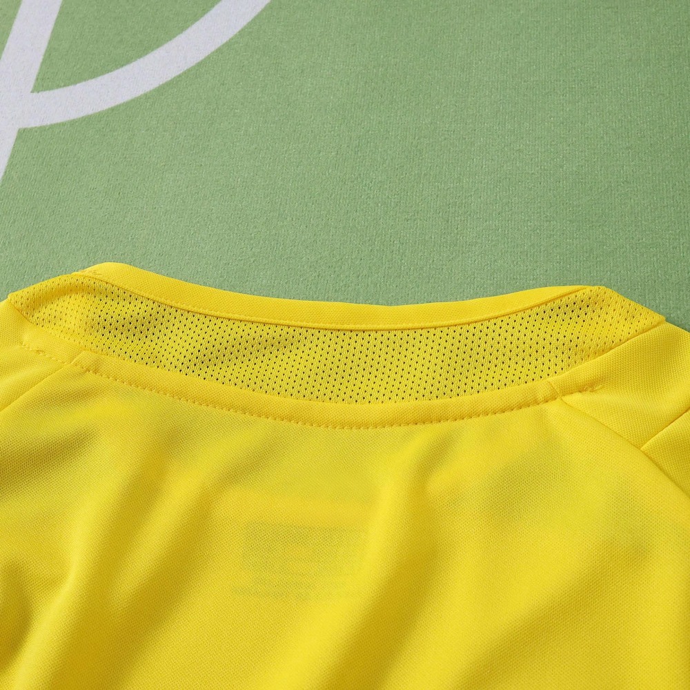 2002 Brazil home retro Long sleeves Kids kit