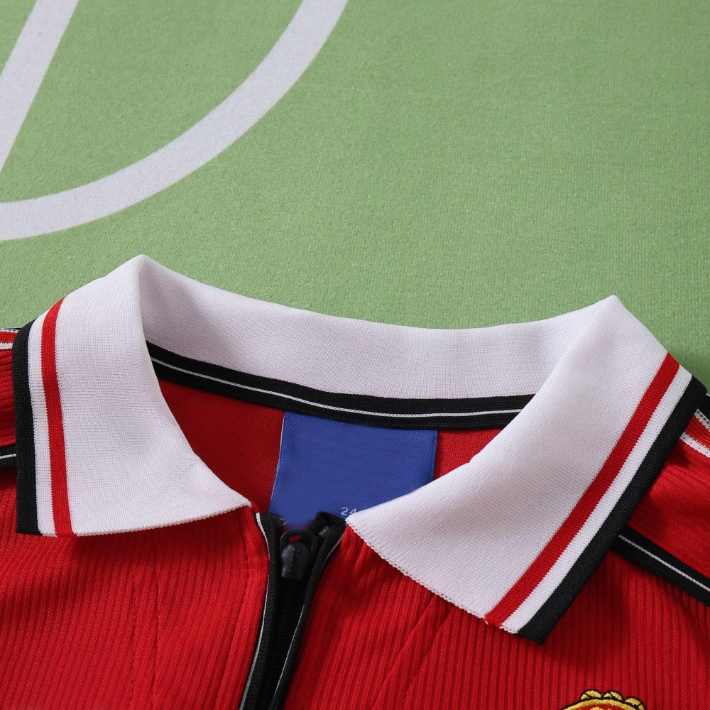 1998 season Manchester United F.C. home retro Long sleeves Kids kit