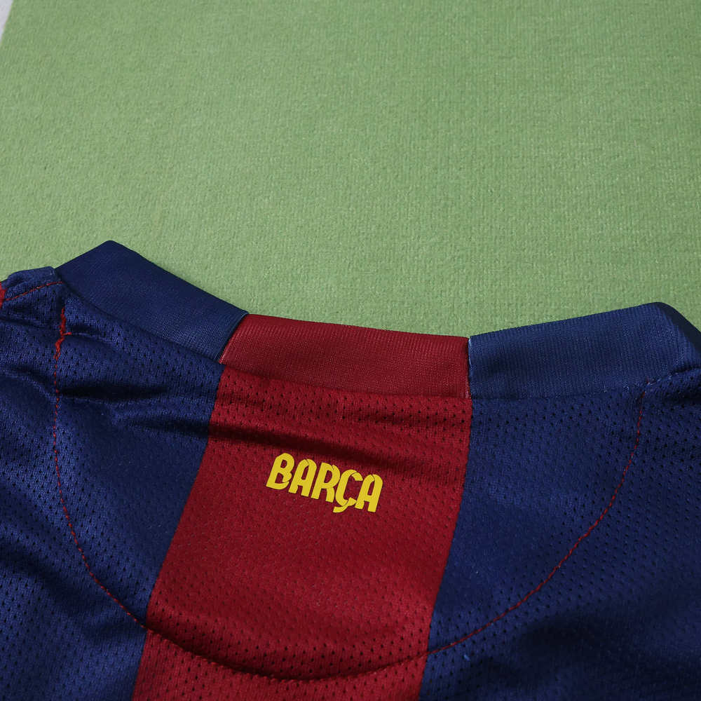 1415 season FC Barcelona / Barça home retro Long sleeves Kids kit