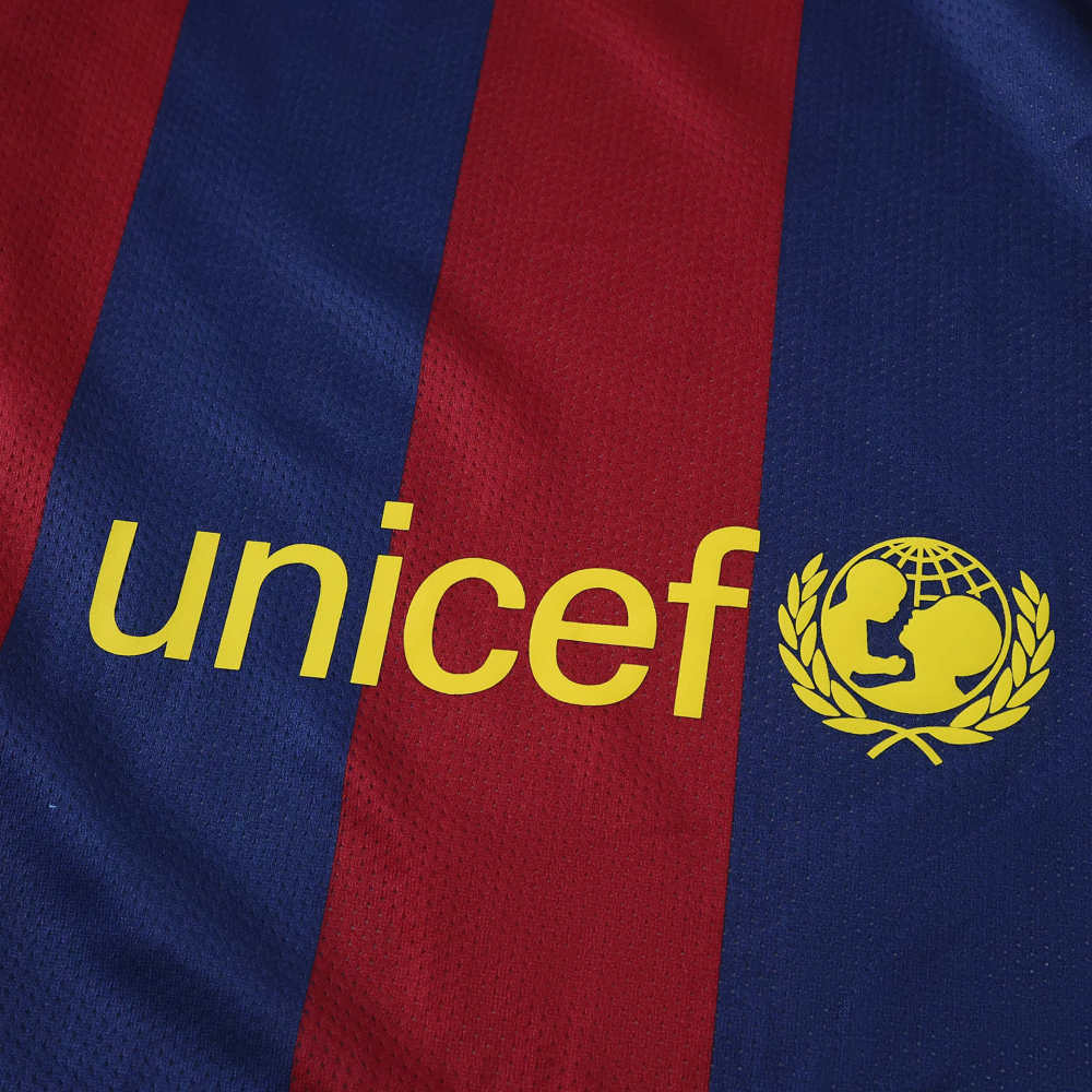 1415 season FC Barcelona / Barça home retro Long sleeves Kids kit